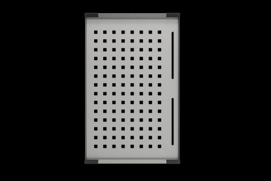 BOCCHI Stainless Steel Colander Tray with Black Silicone Handle Pads