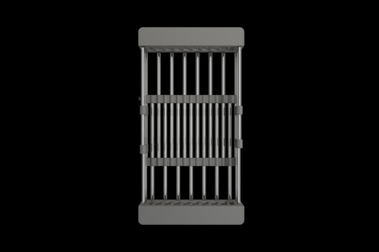 BOCCHI Expandable Colander, Stainless Steel with Gray Handles