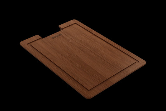 BOCCHI Wooden Cutting Board for Workstation Sinks with Handle