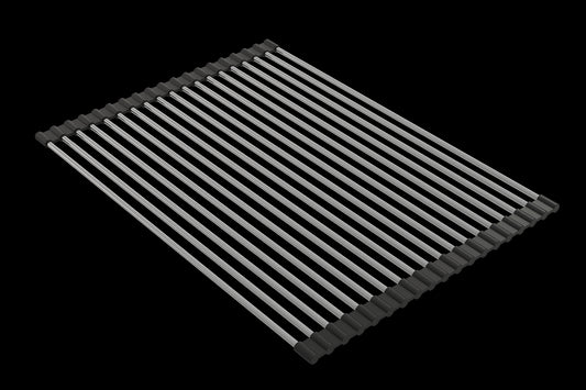 BOCCHI Roller Mat, Stainless Steel with Black Edging for Fireclay Workstation Sinks 2350 0001