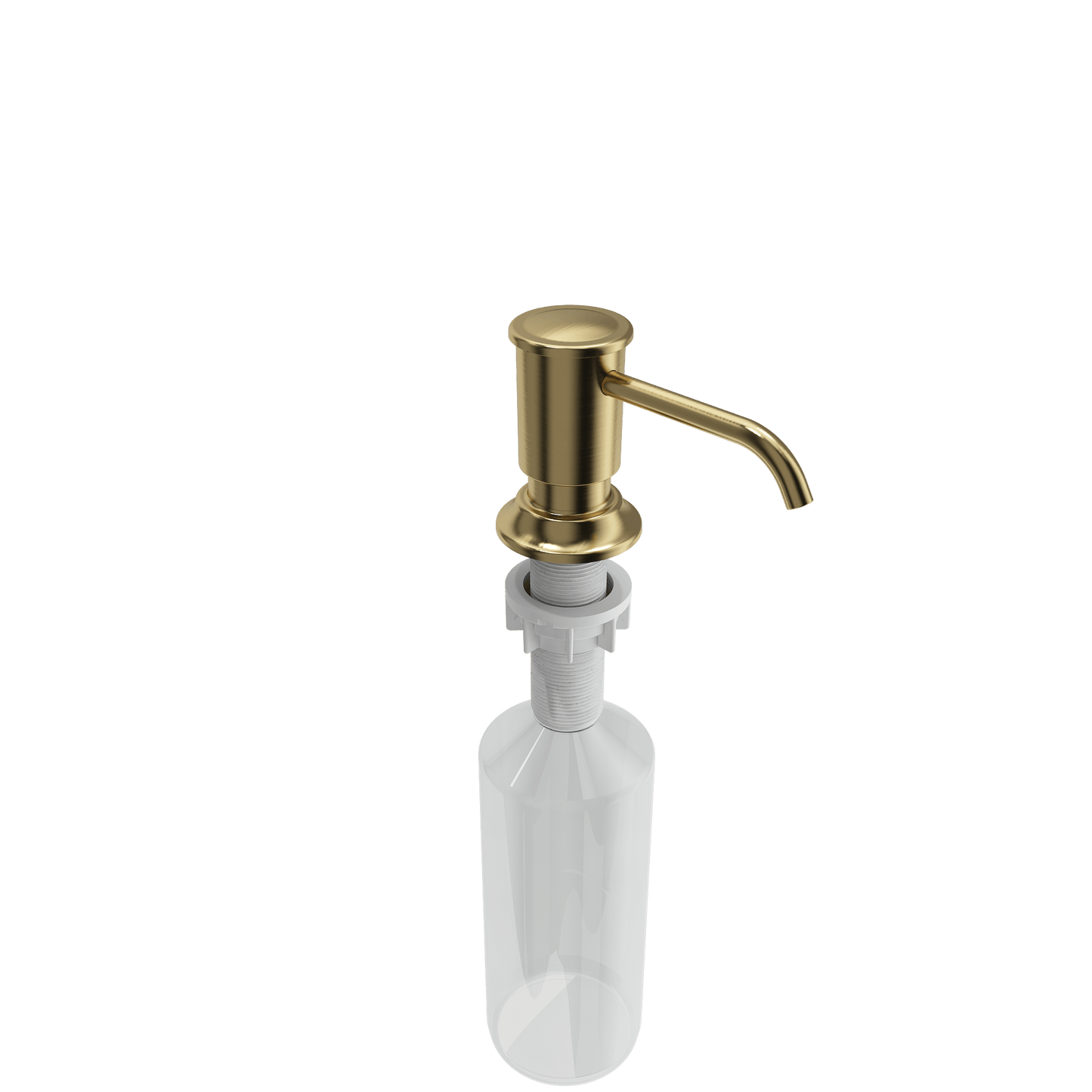 BOCCHI LESINA 2.0 Kitchen Soap Dispenser in traditional design with a brass pump head.