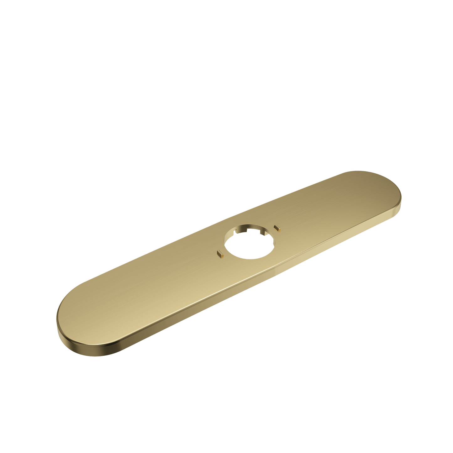 BOCCHI Modern Kitchen Faucet Deck Plate in sleek gold finish for contemporary kitchen designs.