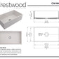 Crestwood 33" Modern Single Bowl Fireclay Sink