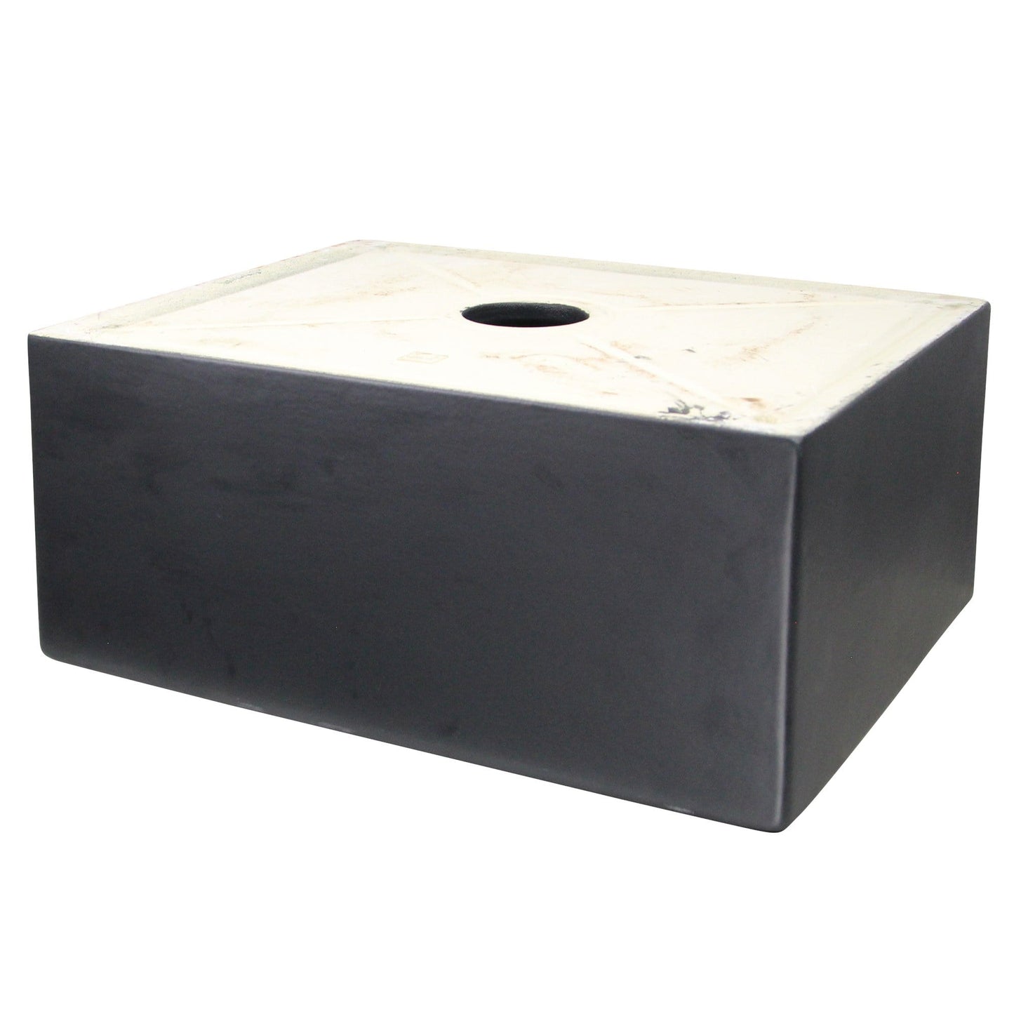 Nantucket 23" Fireclay Farmhouse with Matte Black Finish - FCFS2418S-MatteBlack kitchen sink in matte black