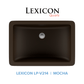 Lexicon Platinum 21" Quartz Composite Rectangle Vanity Sink LP-V214