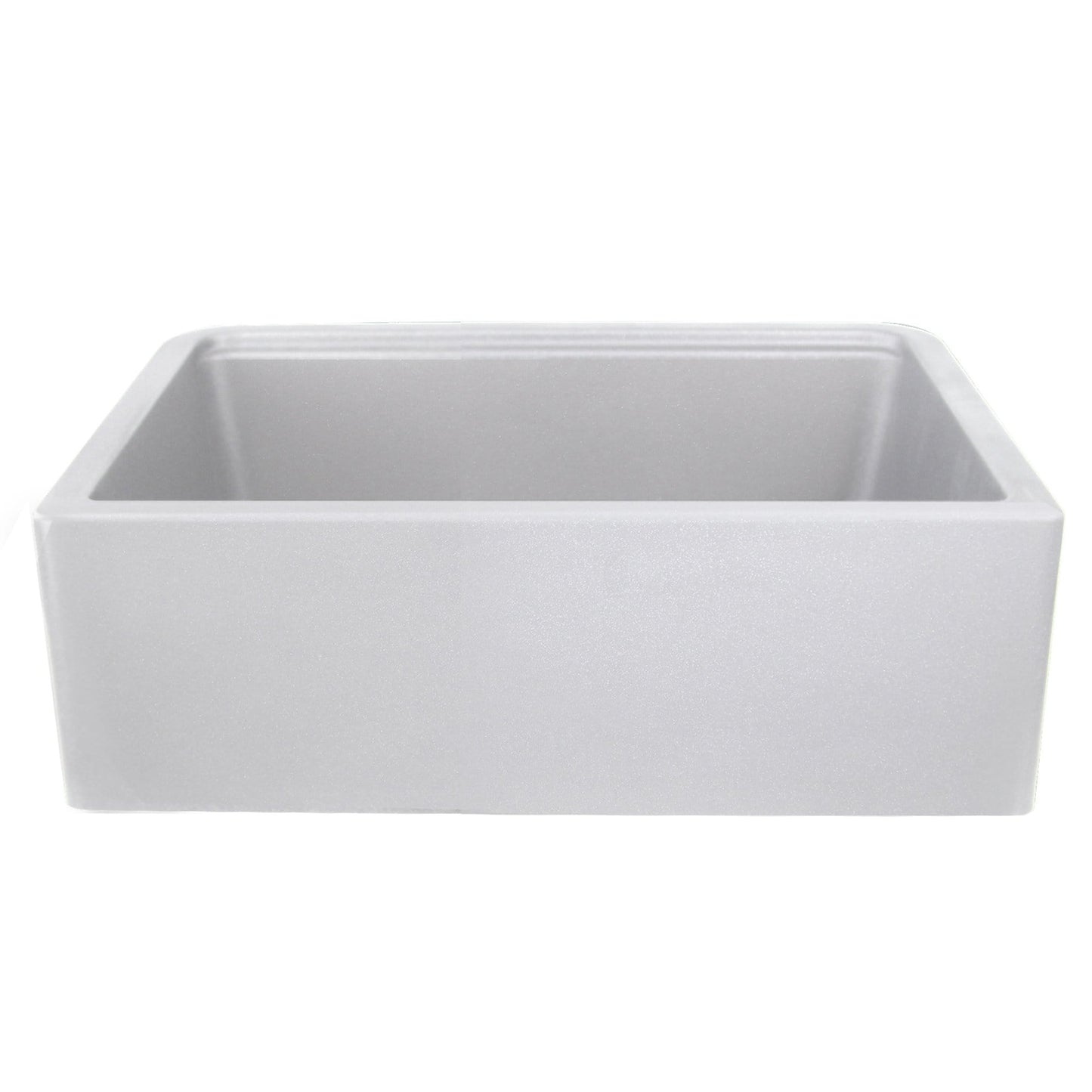 Nantucket 33" Reversible Workstation Granite Composite Apron Sink with Accessory Pack - PR3020-APS-G in gray metallic finish.