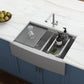 Ruvati Verona 36" Workstation Low-Divide Stainless Steel Kitchen Sink RVH9301