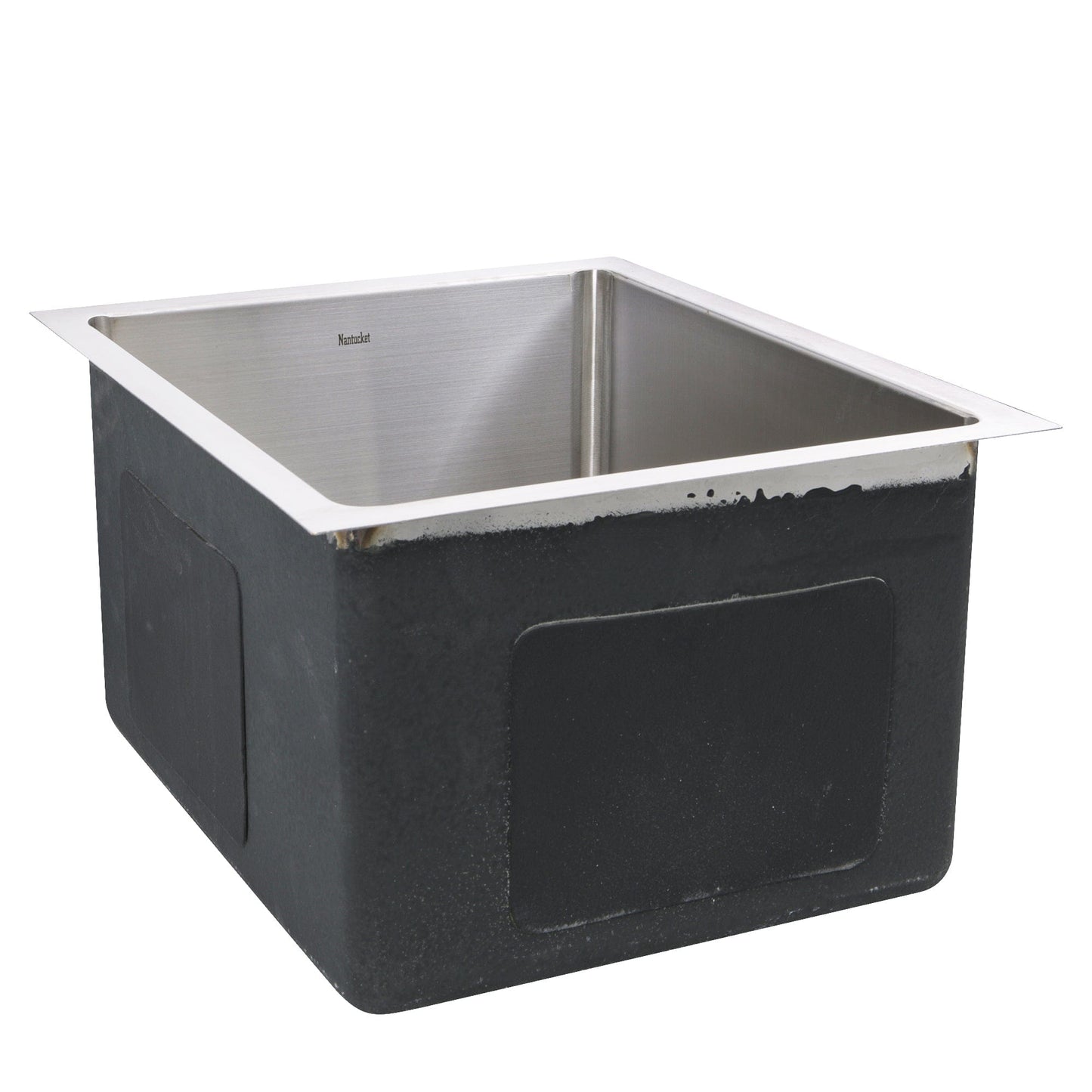 Nantucket 15" Undermount Stainless Steel Bar/Prep Sink SR1815 showing a compact design with small radius corners.