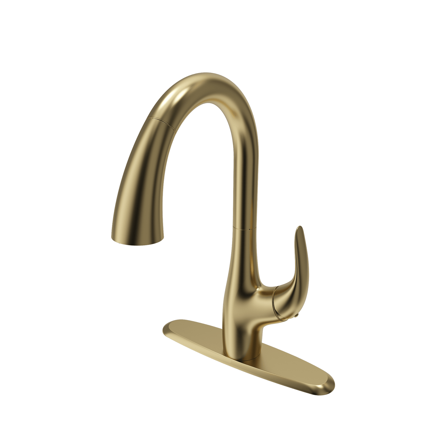 BOCCHI PAGANO 2.0 Pull-Down Kitchen Faucet in a luxurious gold finish, showcasing timeless design and functionality.