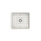 BOCCHI CLASSICO 20" Fireclay Farmhouse Single Bowl Kitchen Sink with Protective Bottom Grid and Strainer