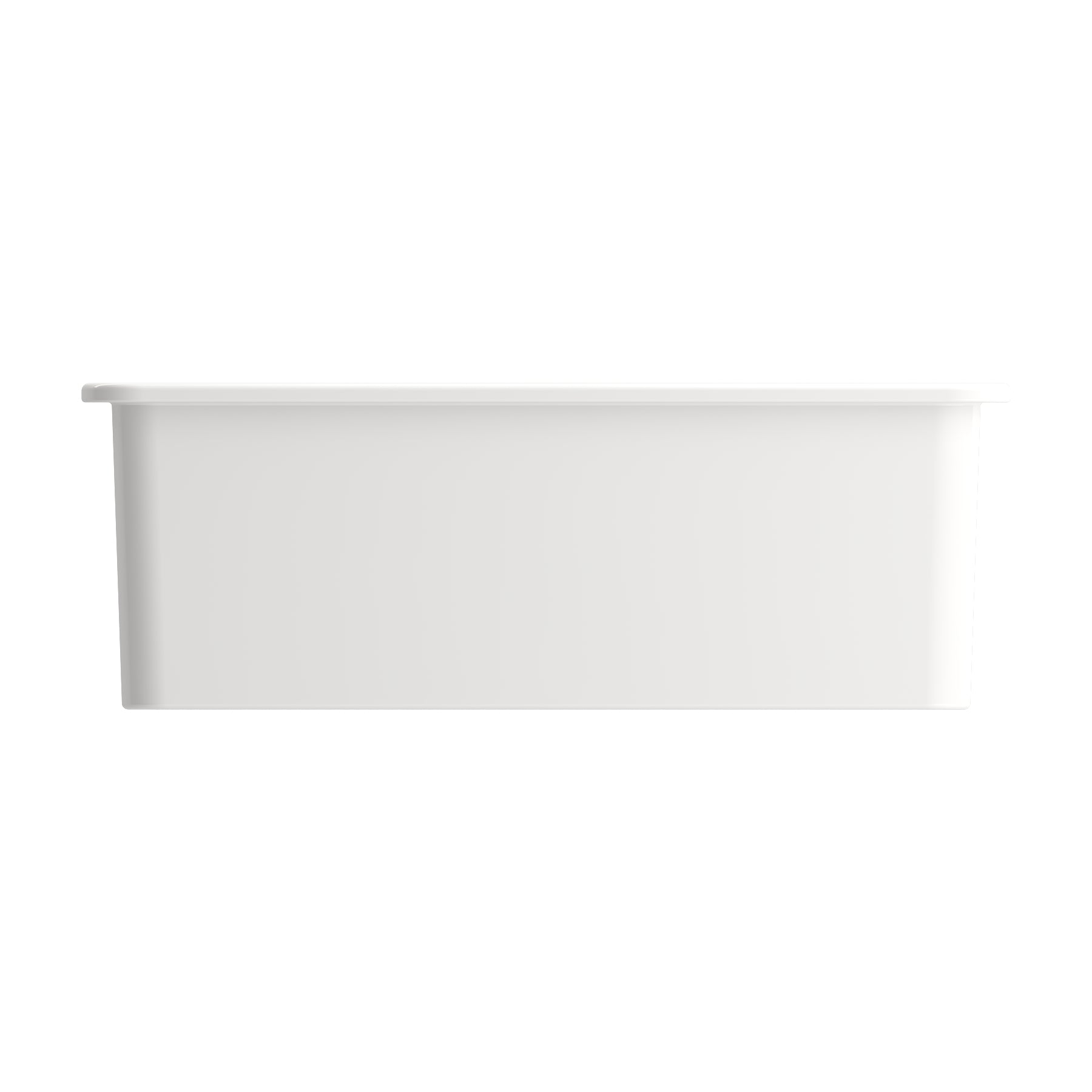 BOCCHI SOTTO 27" Fireclay Modern Undermount Single Bowl Kitchen Sink with Protective Bottom Grid and Strainer