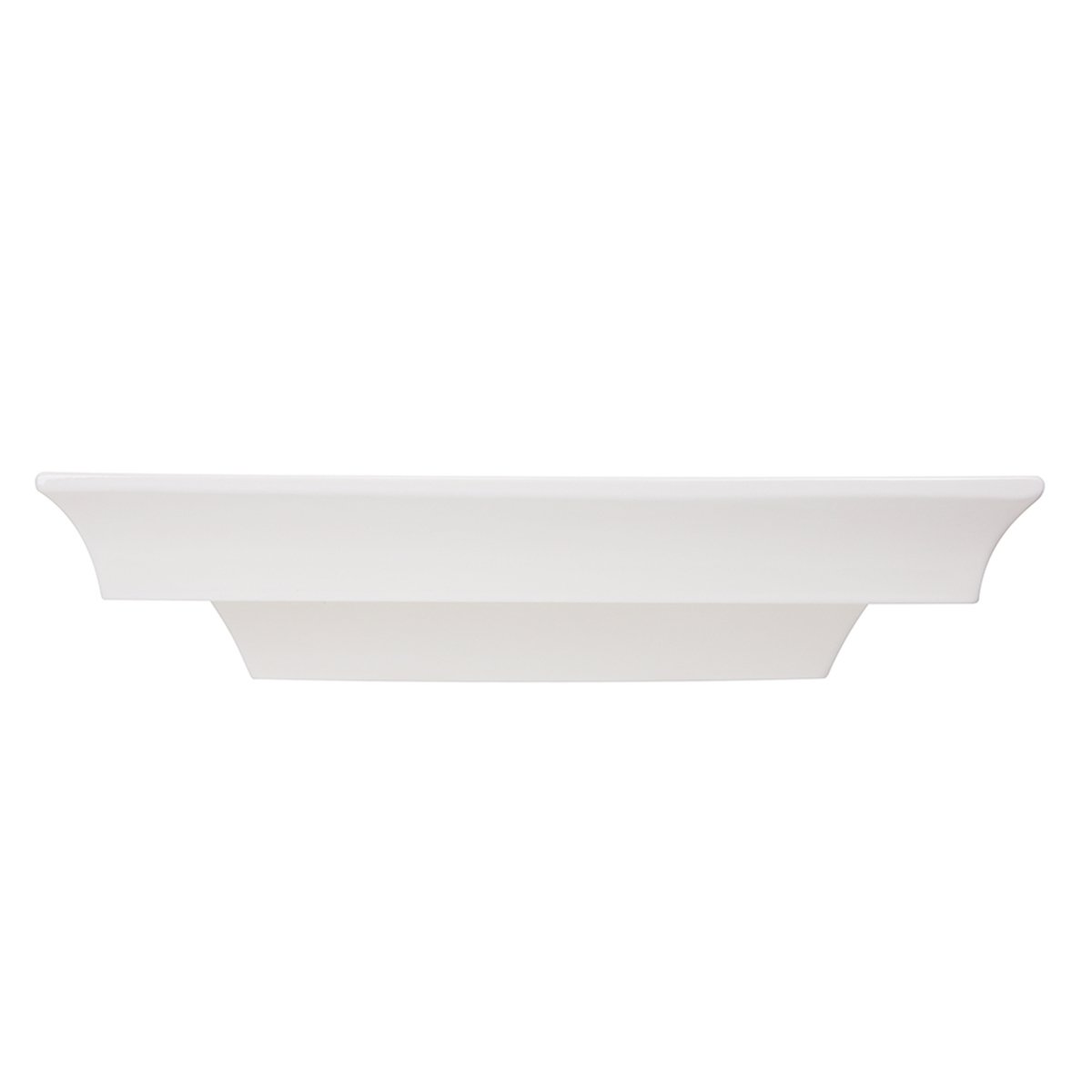 Nantucket Cannes Italian Fireclay Vanity Sink - RC73040W showcasing its innovative semi-recessed design and elegant finish.
