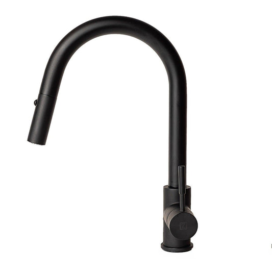 ZLINE Arthur Kitchen Faucet with pull down sprayer and extended reach for enhanced kitchen efficiency.