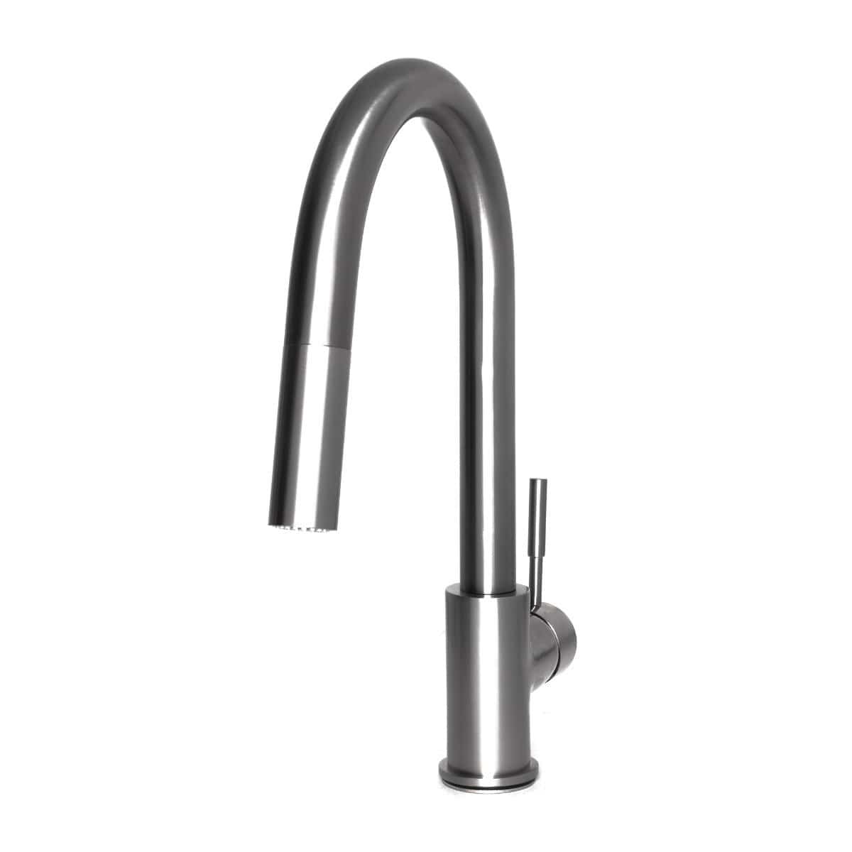 ZLINE Arthur Kitchen Faucet with extended reach for maximum workspace coverage in sleek stainless steel design.