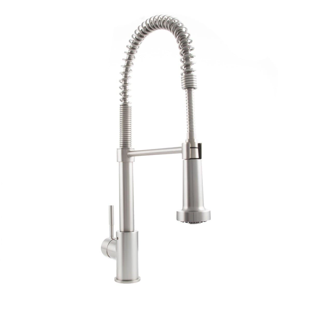 ZLINE Apollo Kitchen Faucet featuring a pull-down sprayer and elevated design for professional kitchen performance.