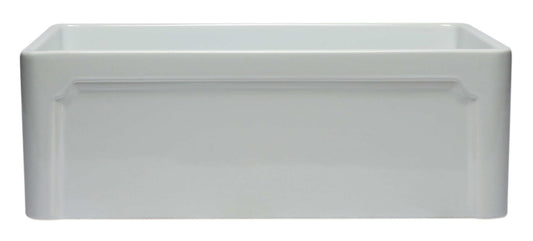 ALFI 30" White Reversible Single Fireclay Farm Kitchen Sink AB3020SB-W
