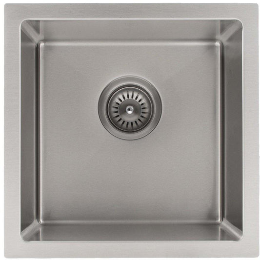 ZLINE Boreal 15" Undermount Single Bowl Bar Sink in Stainless Steel (SUS-15) top view showcasing the premium stainless steel finish.