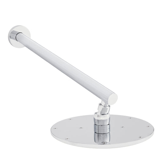 ZLINE El Dorado Shower Faucet wall-mounted chrome arm with round base for modern bathroom design
