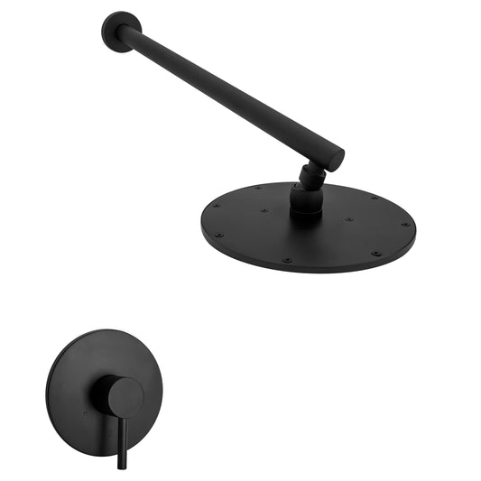 ZLINE El Dorado Shower Faucet showcasing a sleek black wall-mounted design with contemporary aesthetics.