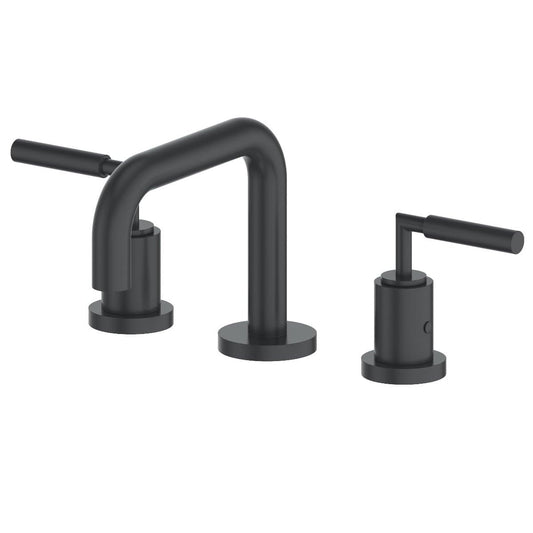 ZLINE Eldorado Bath Faucet in stylish matte black finish with low-arc design and dual lever handles.