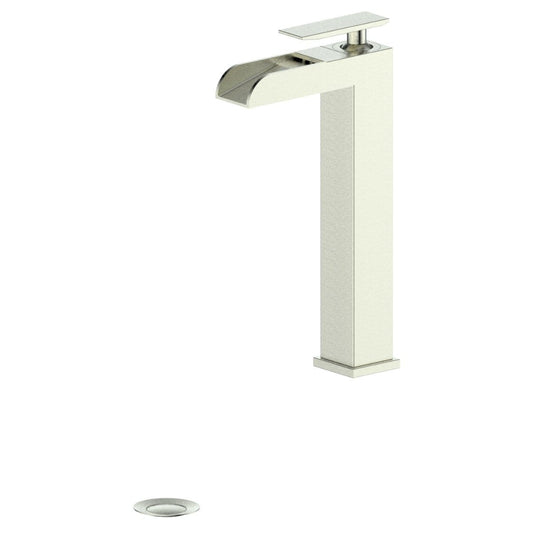 ZLINE Eagle Falls Bath Faucet showcasing elegant elevated waterfall design in a sleek chrome finish.