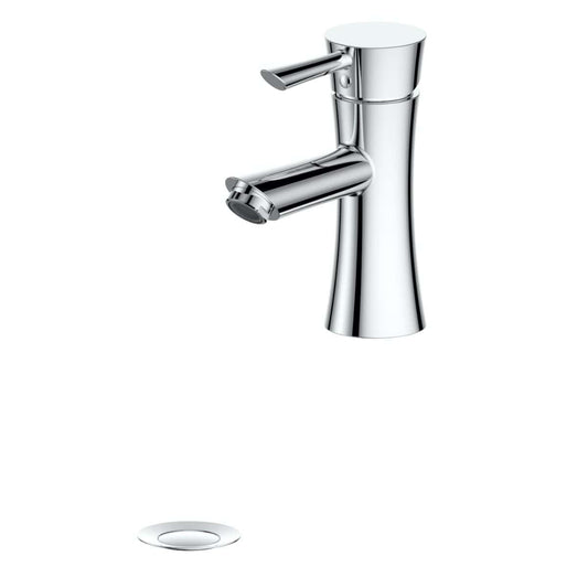 ZLINE Donner Bath Faucet in Chrome (DNR-BF-CH) showcasing a mountain pass-inspired design and precision chrome finish.