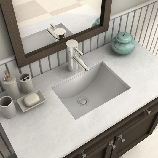 ZLINE Donner Bath Faucet in Chrome (DNR-BF-CH) installed on a modern bathroom sink with elegant countertop design.
