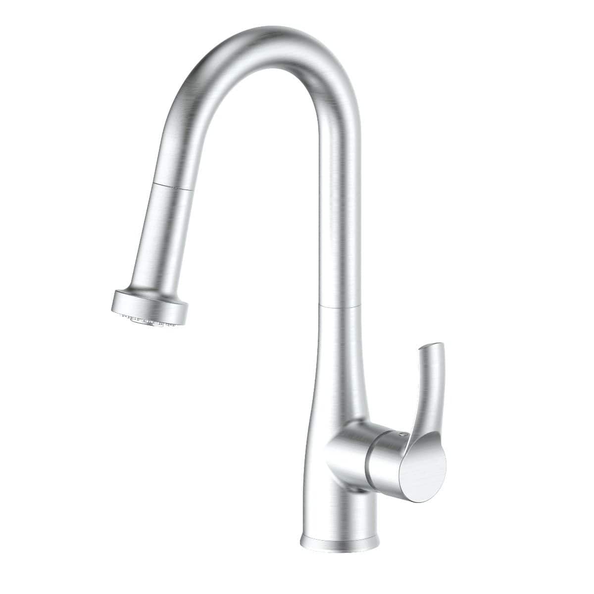 ZLINE Dali Kitchen Faucet in chrome finish with ergonomic design and ceramic disc technology.