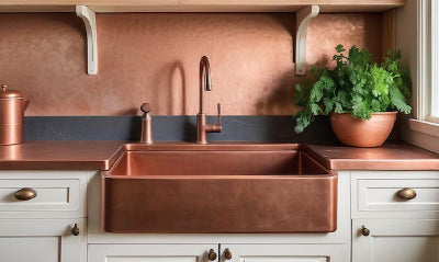 Vintage copper sink