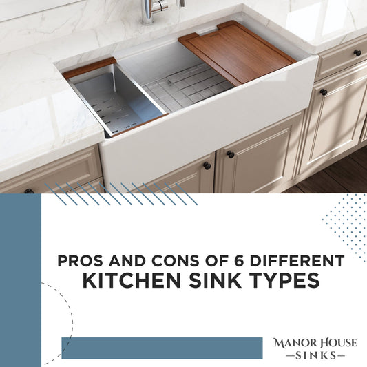 Pros and Cons of 6 Different Kitchen Sink Types