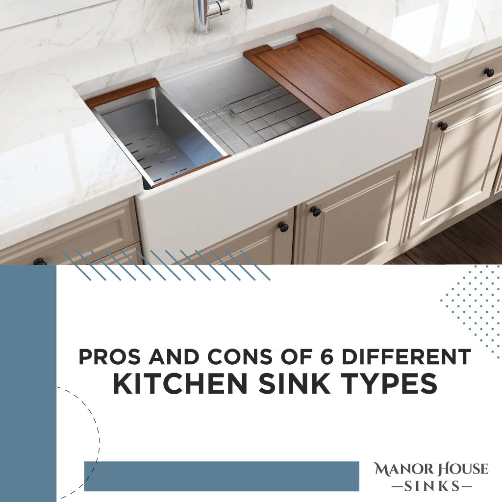Pros and Cons of 6 Different Kitchen Sink Types showcasing a stylish kitchen sink design.