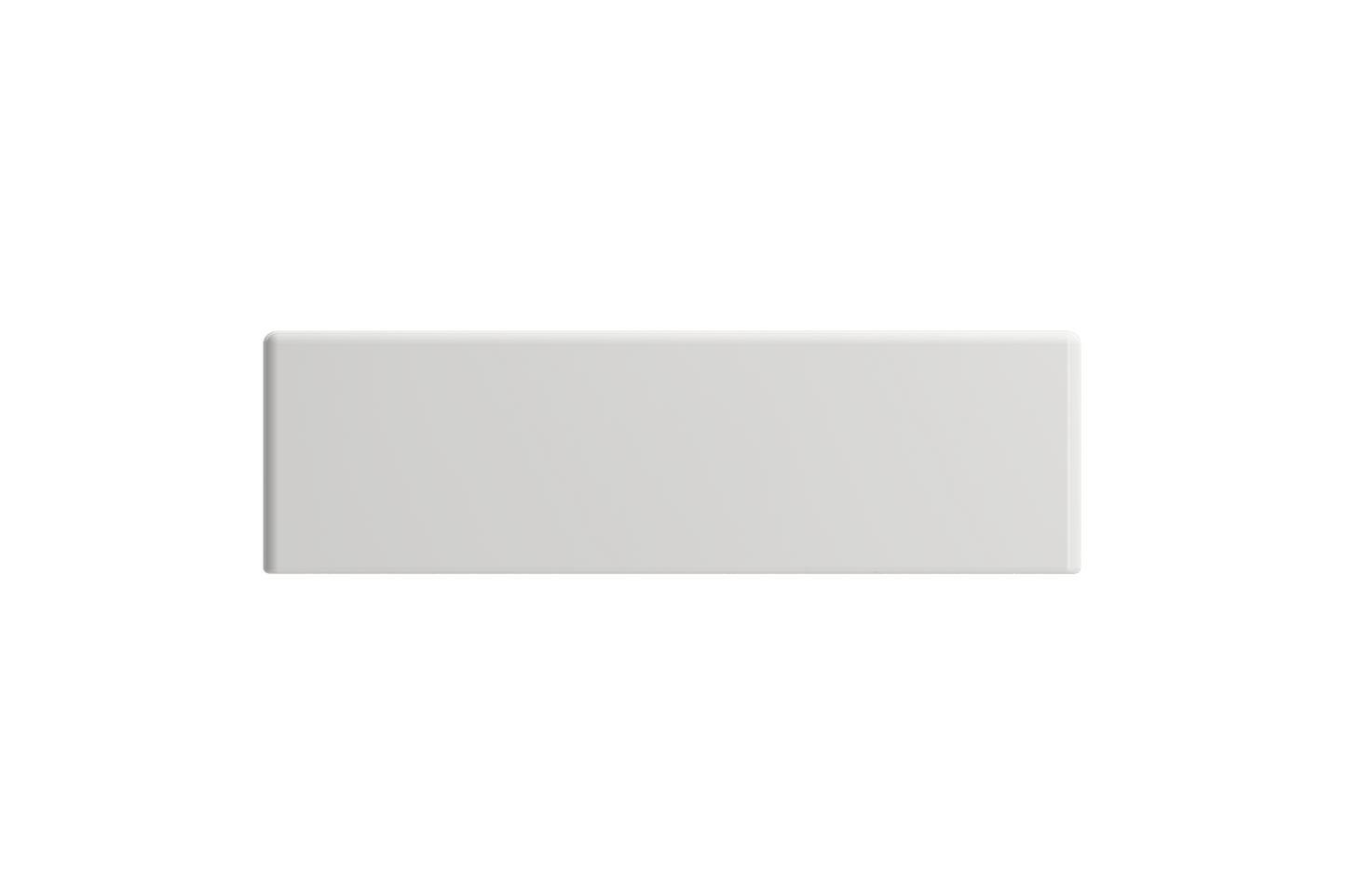 BOCCHI MILANO 14.5" Wall-Mounted Sink Fireclay 1-hole Right Side Faucet Deck With Overflow in pristine white finish.