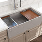 BOCCHI CONTEMPO 36" Fireclay Workstation Farmhouse Sink with Accessories