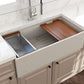 BOCCHI CONTEMPO 36" Fireclay Workstation Farmhouse Sink with Accessories
