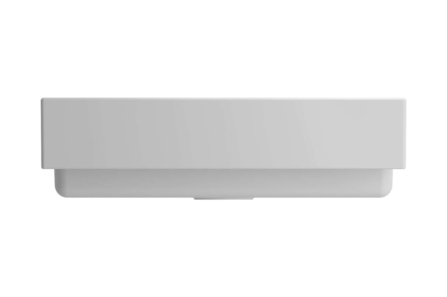 BOCCHI NUOVA 34" Single Bowl Kitchen Sink with Protective Bottom Grid and Strainer top view