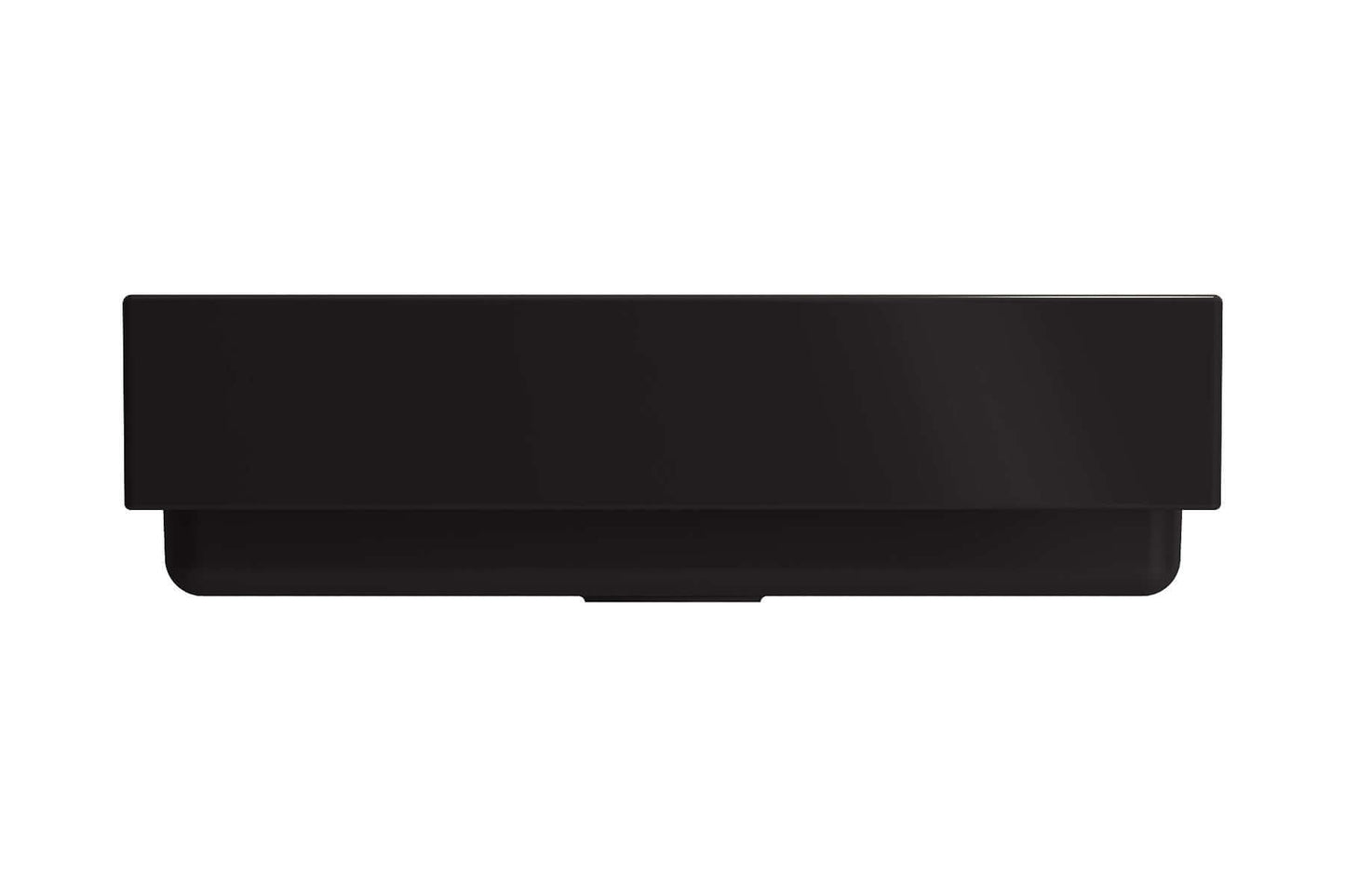 BOCCHI NUOVA 34" Single Bowl Kitchen Sink with Protective Bottom Grid and Strainer - sleek black design