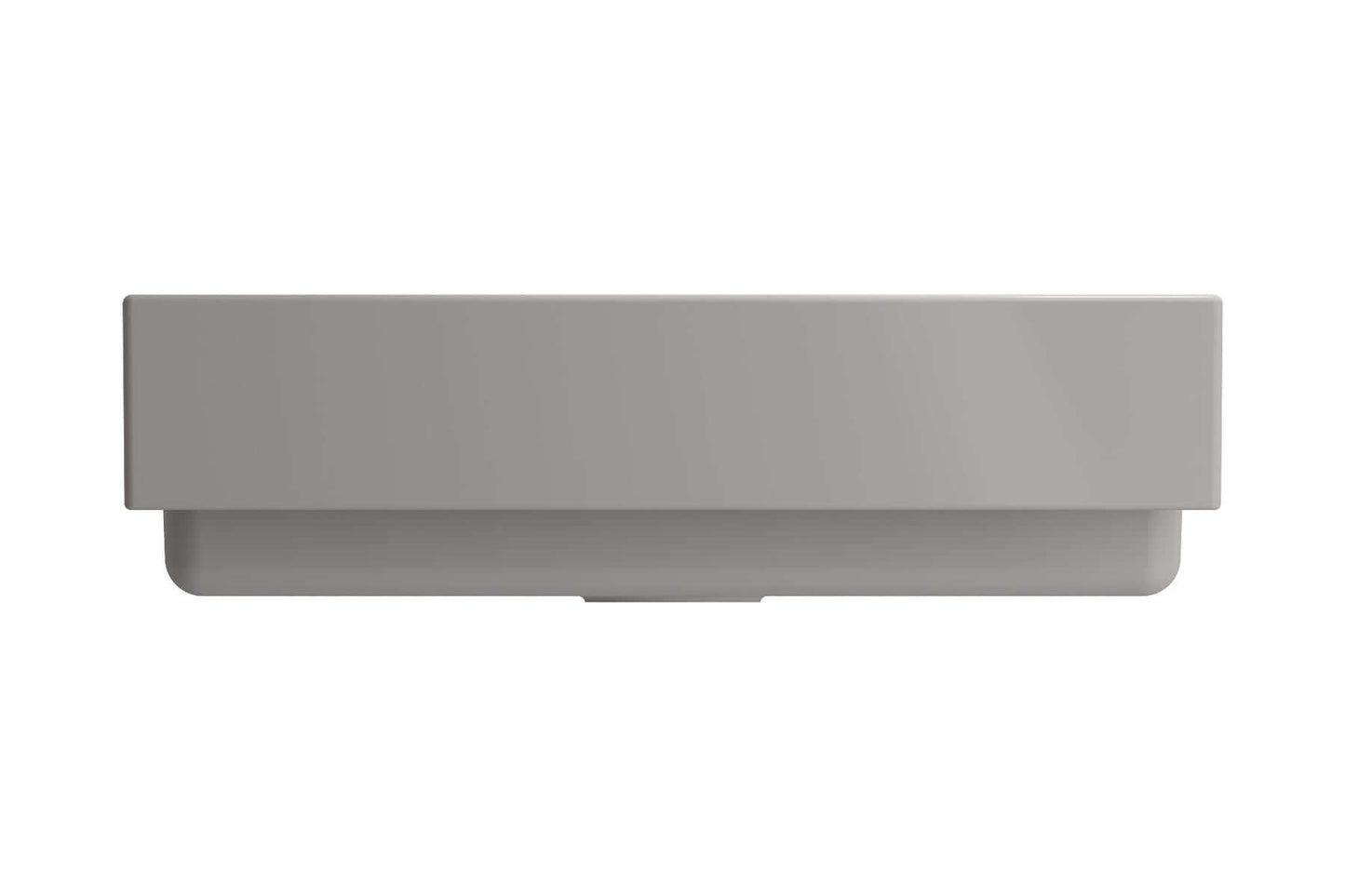 BOCCHI NUOVA 34" Single Bowl Kitchen Sink with Protective Bottom Grid and Strainer - front view