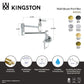 Kingston Brass KS5103DL Concord Wall Mount Pot Filler Faucet, Antique Brass specifications and features.