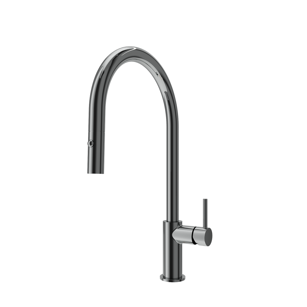 Side image of Bocchi Gunmetal Baveno Duo Faucet
