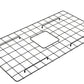 BOCCHI Stainless Steel Sink Grid for 33" Farmhouse Fireclay Sinks - Matte Black finish protecting premium sink surface.