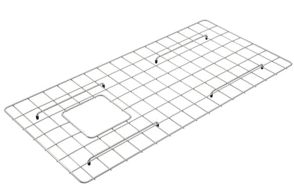 BOCCHI Stainless Steel Sink Grid for 36" Farmhouse Fireclay Sinks - Stainless Steel finish provides essential sink protection.