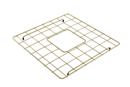 BOCCHI Brushed Gold Sink Grid for Contempo/Vigneto 36D - 2300 2007, premium stainless steel wire protector