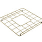 BOCCHI Brushed Gold Sink Grid for Sotto 18" - 2300 2009, premium stainless steel sink grid with rubber feet for protection.