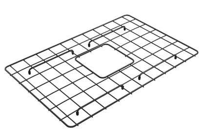 BOCCHI Stainless Steel Sink Grid for Sotto 27 Undermount Sink - Matte Black sink protection grid