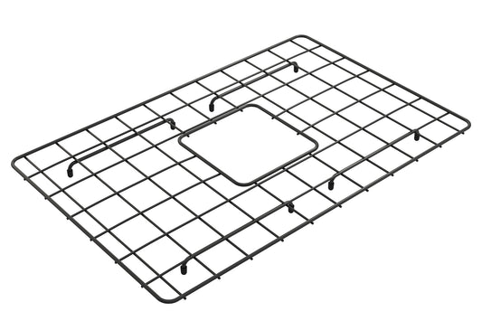 BOCCHI Stainless Steel Sink Grid for Sotto 27 Undermount Sink - Matte Black sink protection grid