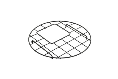 BOCCHI Stainless Steel Sink Grid for Sotto 18R Undermount Sink - Matte Black finish protecting fireclay sink surface.