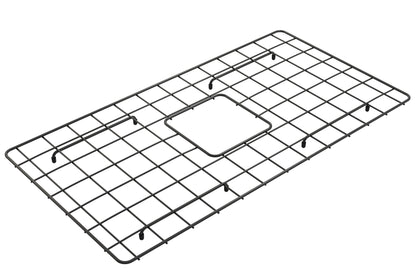 BOCCHI Stainless Steel Sink Grid for Sotto 32 Undermount Sink - Matte Black finish provides protection and style.