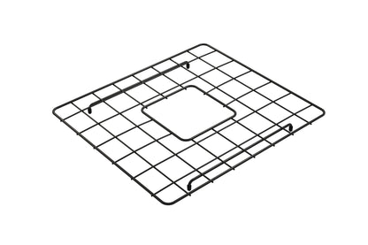 BOCCHI Stainless Steel Sink Grid for Classico 20 Farmhouse Sink in Matte Black for sink protection and style.
