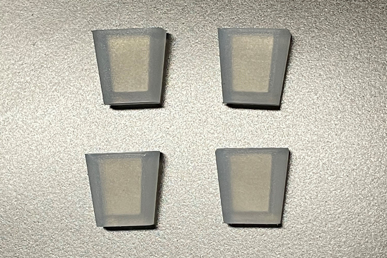 BOCCHI Replacement Rubber Feet for Sink Grids - Pack of 6, clear rubber construction for sink protection, set of four.