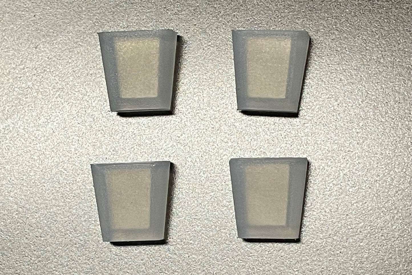 BOCCHI Replacement Rubber Feet for Sink Grids - Pack of 6, clear rubber construction for sink protection, set of four.